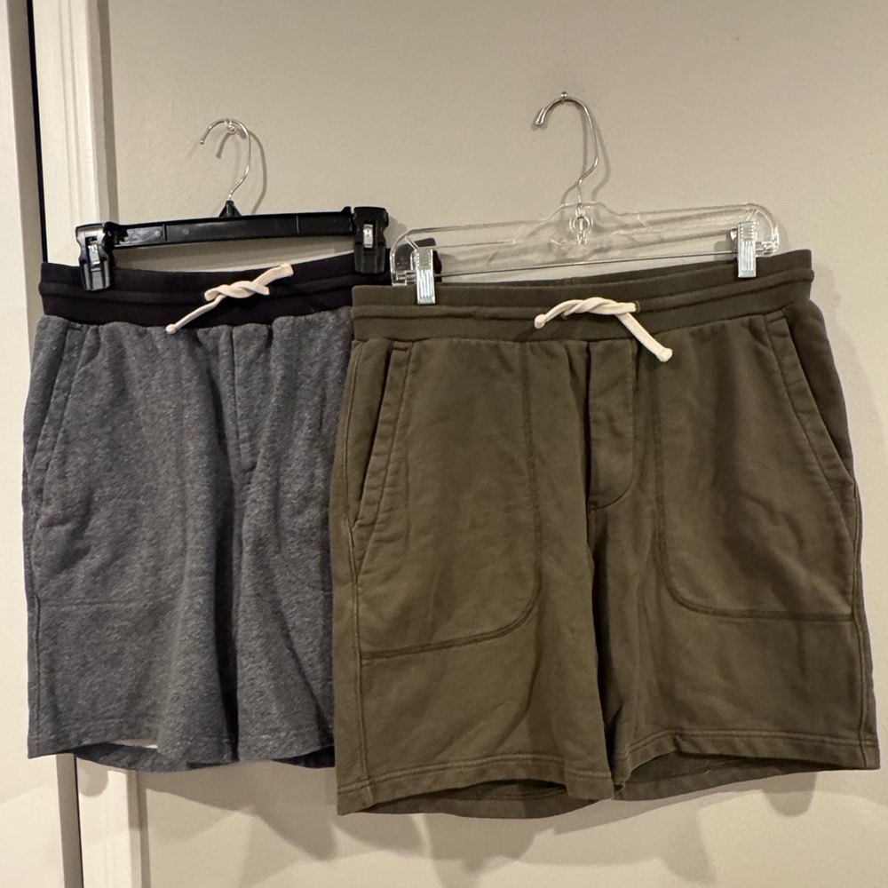 J. Crew Sweat Shorts Mens M Lot of 2 Cotton